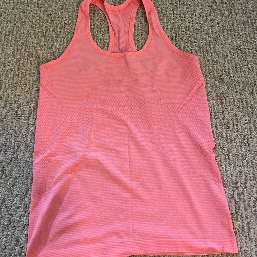 lululemon athletica Coral Racerback Tank Top